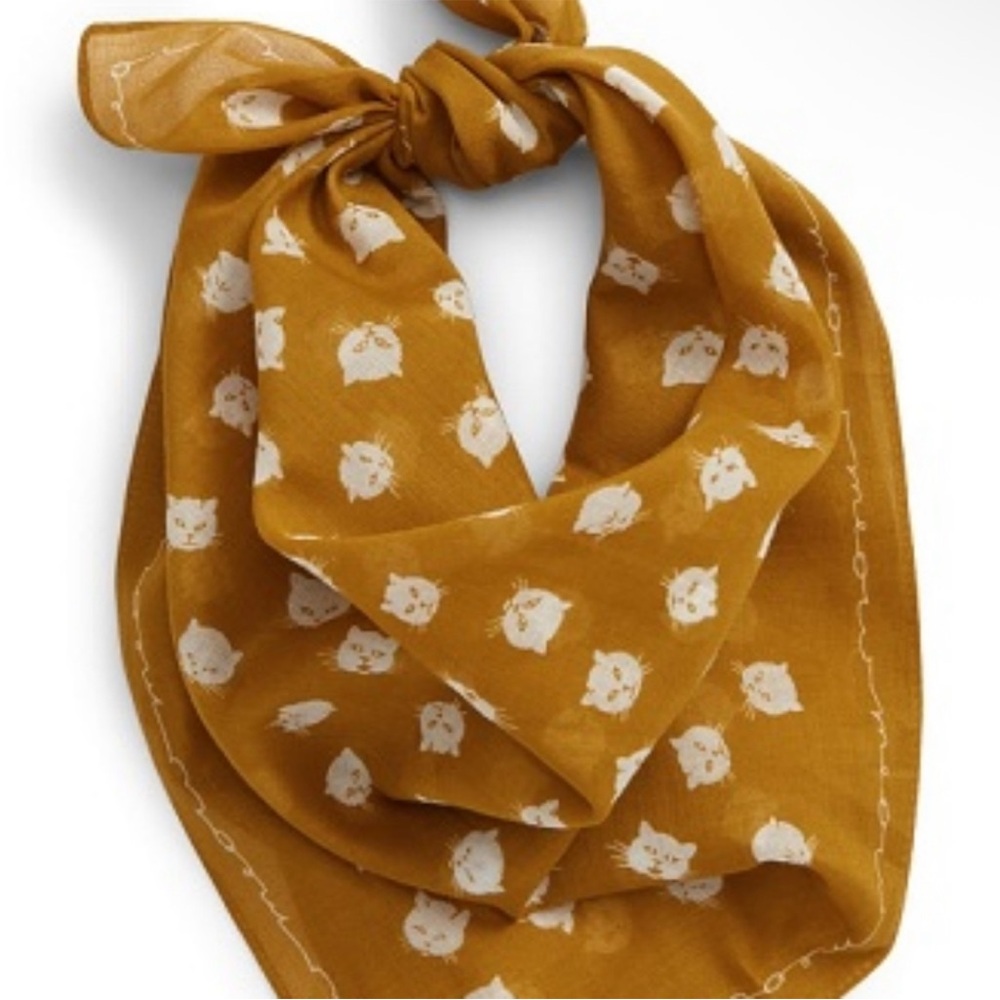 Madewell Cat / Meow Yellow Bandana